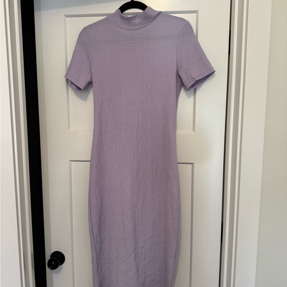 Lavender Short Sleeve Dress